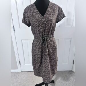 Rei Coop Savanna Trails Dress Brown Patterned Dress